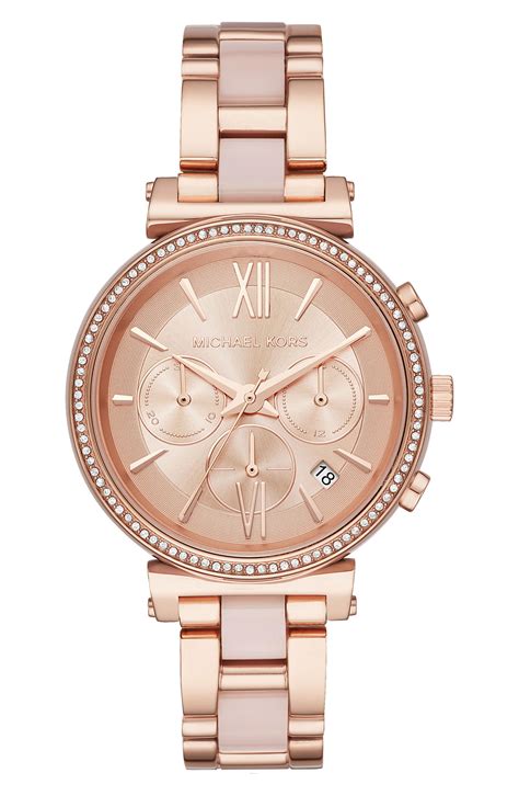 michael kors sofie pavé rose gold tone watch|Sofie Pavé Two.